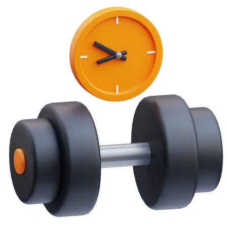 Tempo de exercício  3D Icon