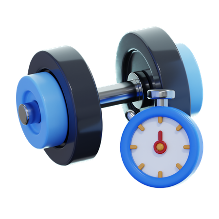 Tempo de exercício  3D Icon