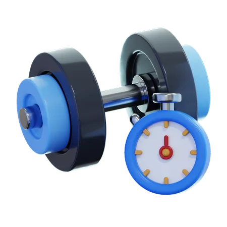 Tempo de exercício  3D Icon