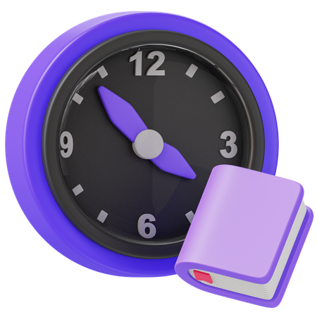 Tempo de leitura  3D Icon