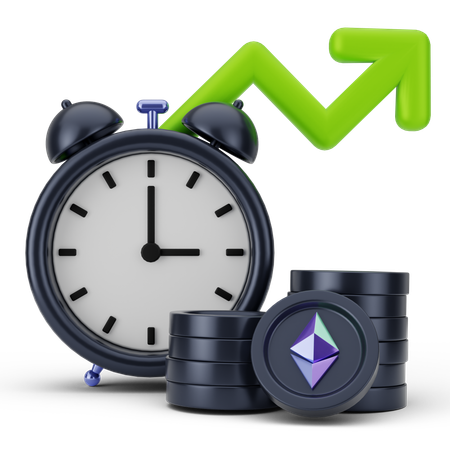 Tempo de lucro  3D Icon