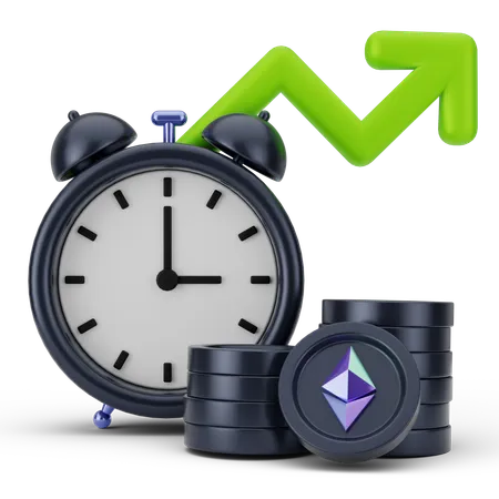 Tempo de lucro  3D Icon