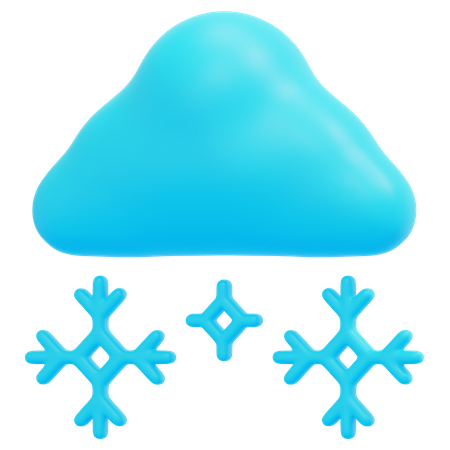 Tempo nevado  3D Icon