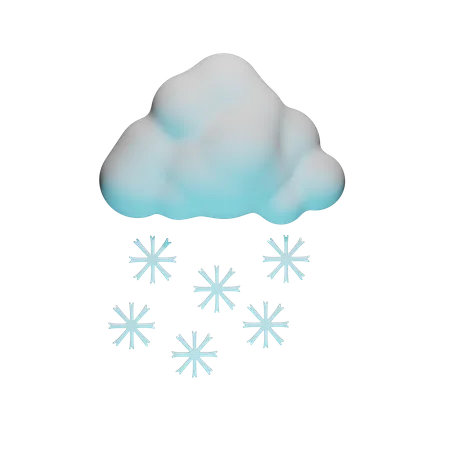 Tempo nevado  3D Icon