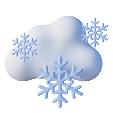 Tempo nevado  3D Icon