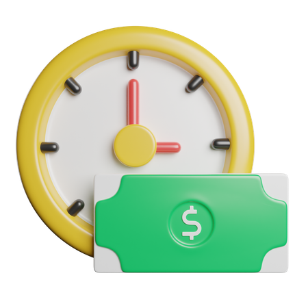 Tempo é dinheiro  3D Icon
