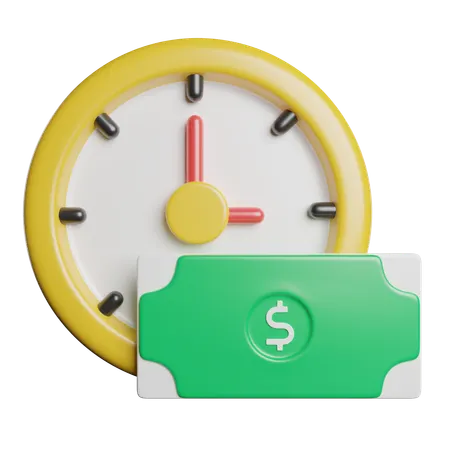Tempo é dinheiro  3D Icon