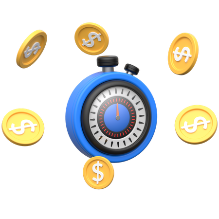 Tempo é dinheiro  3D Icon