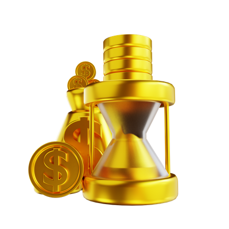 Tempo é dinheiro  3D Icon