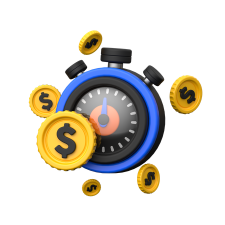 Tempo é dinheiro  3D Icon
