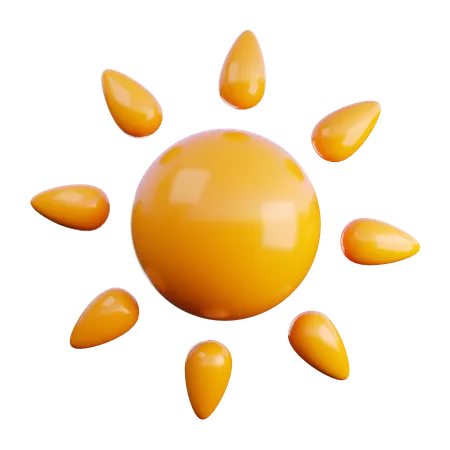 Tempo ensolarado  3D Icon