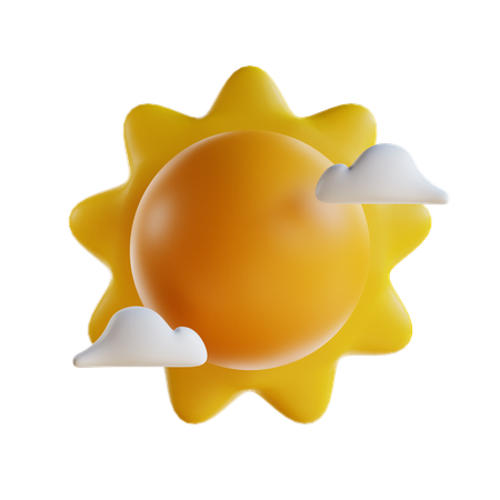 Tempo ensolarado  3D Icon