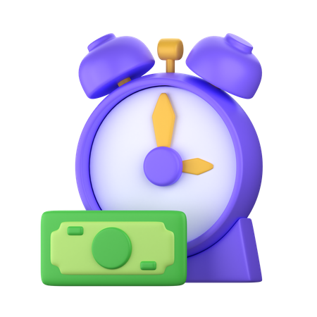 Tempo financeiro  3D Icon