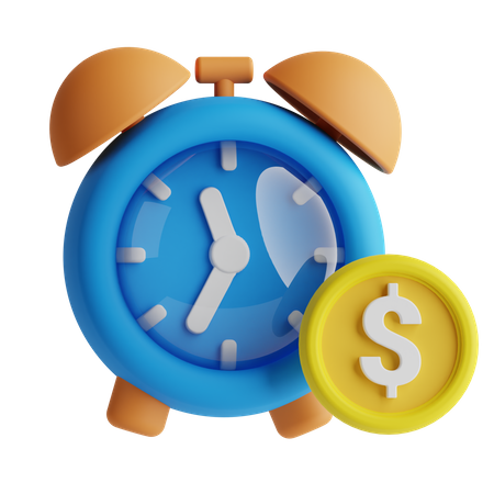 Tempo financeiro  3D Icon