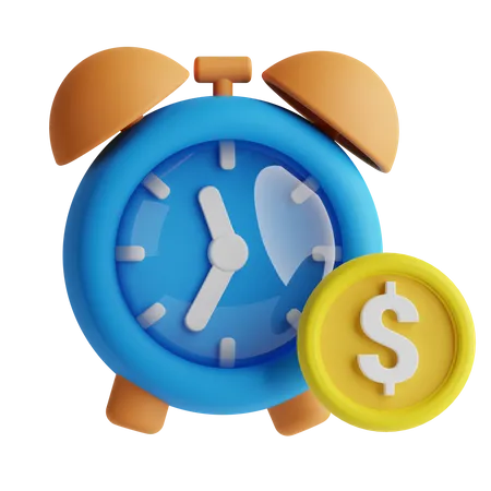 Tempo financeiro  3D Icon