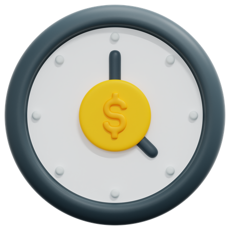 Tempo financeiro  3D Icon