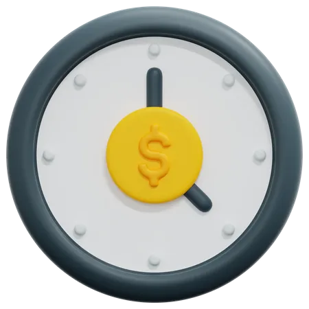 Tempo financeiro  3D Icon