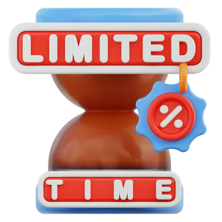 Tempo limitado  3D Icon