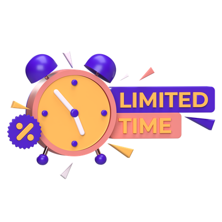 Tempo limitado  3D Icon