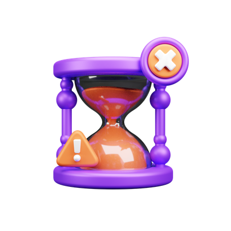 Tempo esgotado  3D Icon