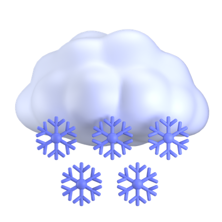 Tempo nevado  3D Icon