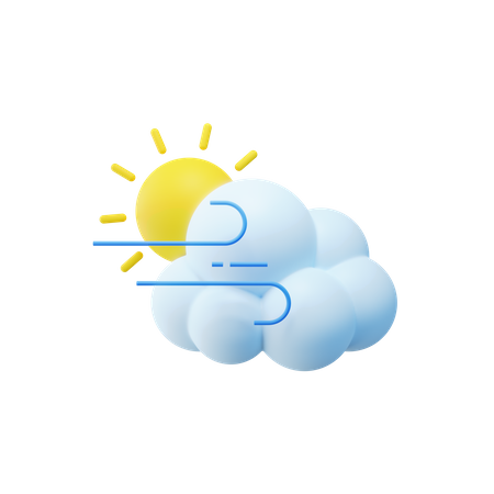 Tempo nublado  3D Icon