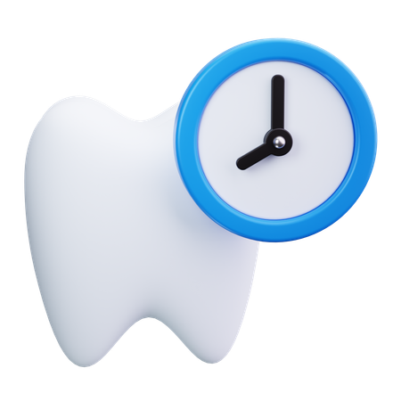 Hora odontológica  3D Icon