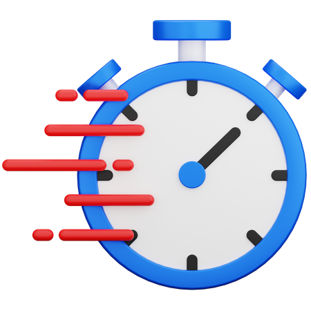 Tempo rápido  3D Icon