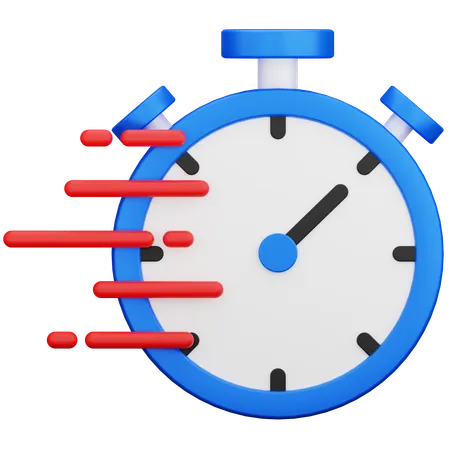 Tempo rápido  3D Icon