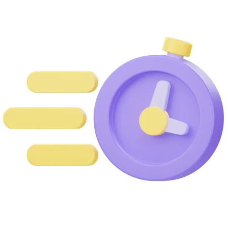 Tempo rápido  3D Icon