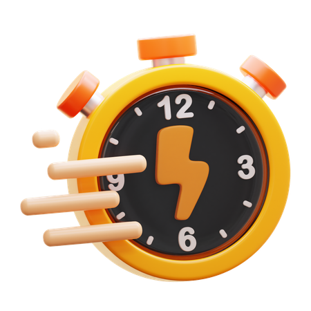 Tempo rápido  3D Icon