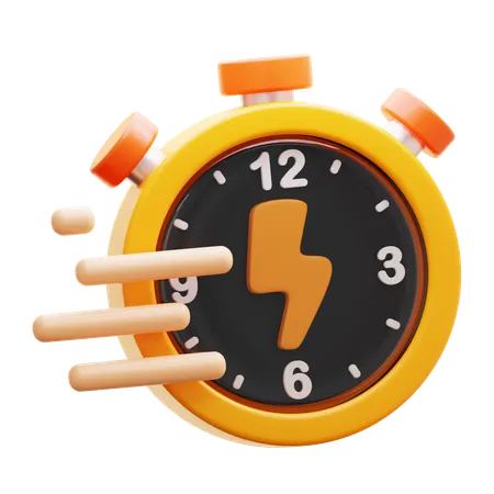 Tempo rápido  3D Icon