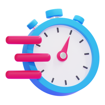 Tempo rápido  3D Icon