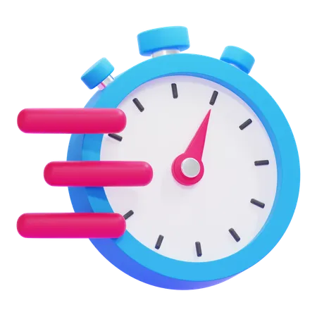 Tempo rápido  3D Icon