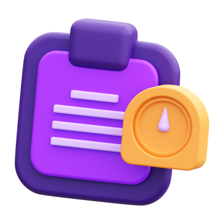 Tempo de tarefa  3D Icon