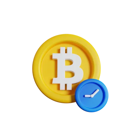Temporizador de bitcoin  3D Icon