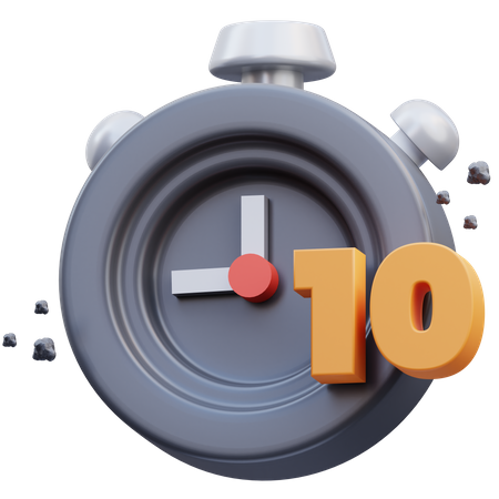 Temporizador de 10 segundos  3D Icon