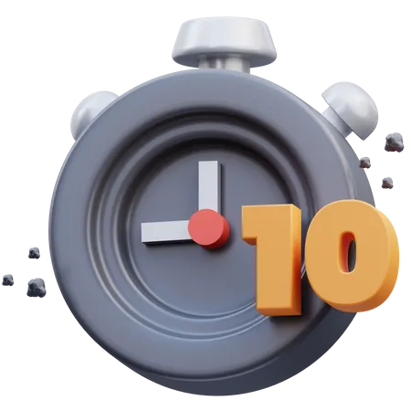 Temporizador de 10 segundos  3D Icon