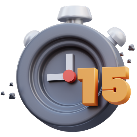 Temporizador de 15 segundos  3D Icon