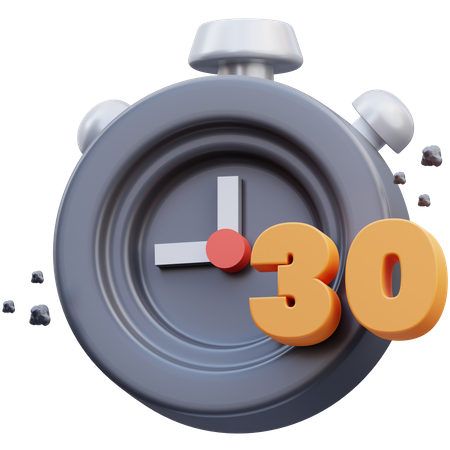 Temporizador de 30 segundos  3D Icon