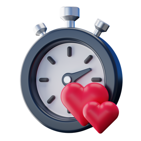 Temporizador de amor  3D Icon