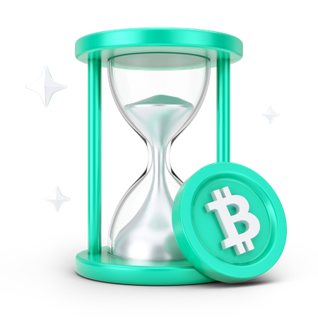 Temporizador de bitcoin  3D Icon