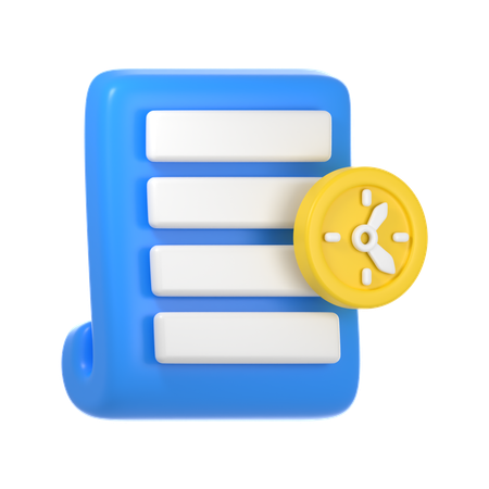 Temporizador de documentos  3D Icon