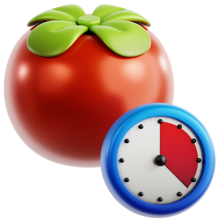 Temporizador de tomate  3D Icon