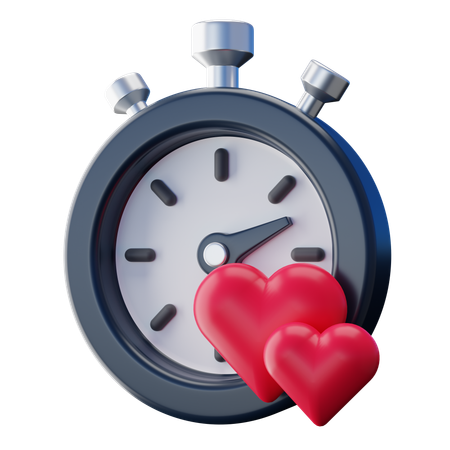 Temporizador de amor  3D Icon