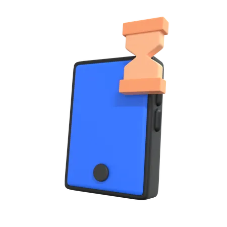 Temporizador móvel  3D Icon