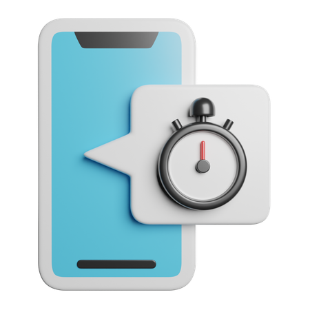 Temporizador móvil  3D Icon