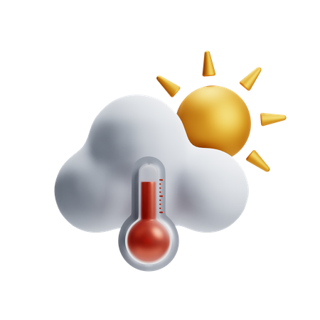 Temps chaud  3D Icon