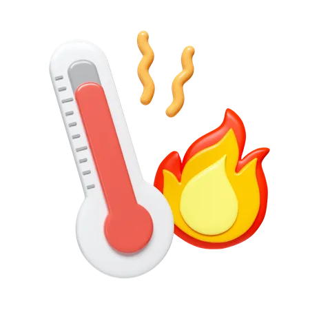 Temps chaud  3D Icon