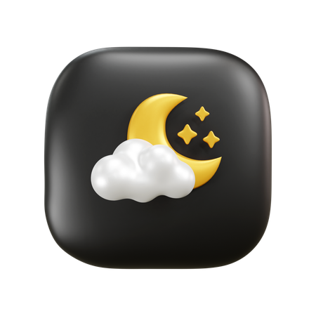 Temps au clair de lune  3D Icon